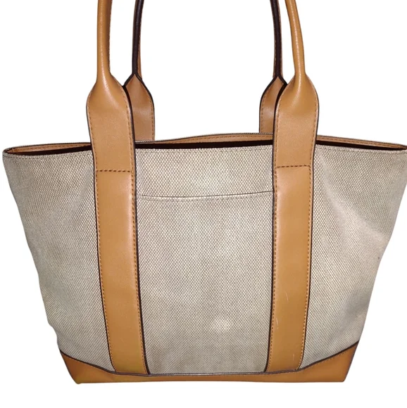 Michael Kors Beige and Brown Tote - Picture 2 of 4